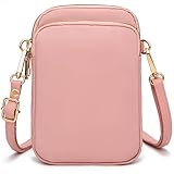 YINHEXI Small Crossbody Bags for Women, Mini Cell Phone Wallet Purse, Shoulder Bag for Women and Men (Pink)