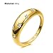 ink2055 Fashion Alloy Gold Color Ring Star Delicate Pentagram Ring for Holiday Daily and so on (Gold, 6)