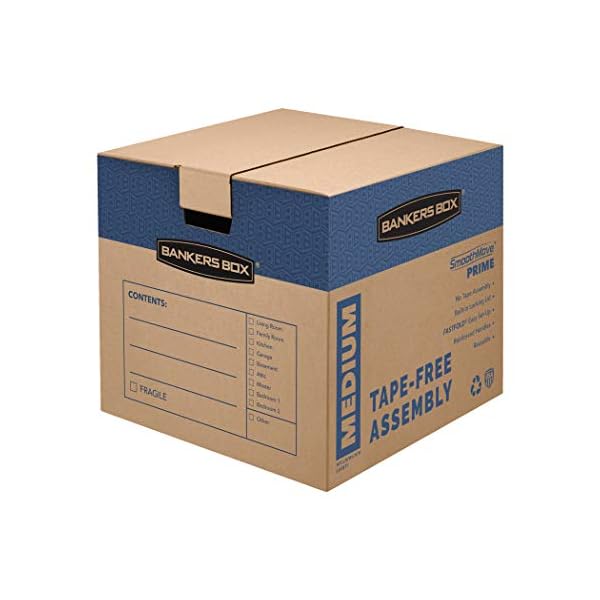 BANKERS BOX SmoothMove 0062806 Prime Umzugskartons, Medium, 8er-Pack