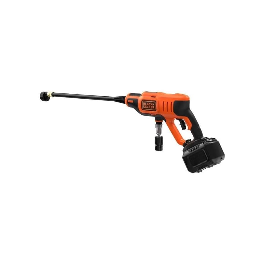 BLACK+DECKER 18Vコードレス高圧洗浄機 Amazon.com : Black+Decker, Pressure Washer with a 18V 2Ah