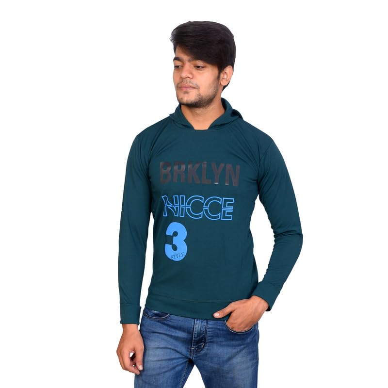 Rj Collection Casual Long Sleeve Printed Hoodie for Men-picture-13