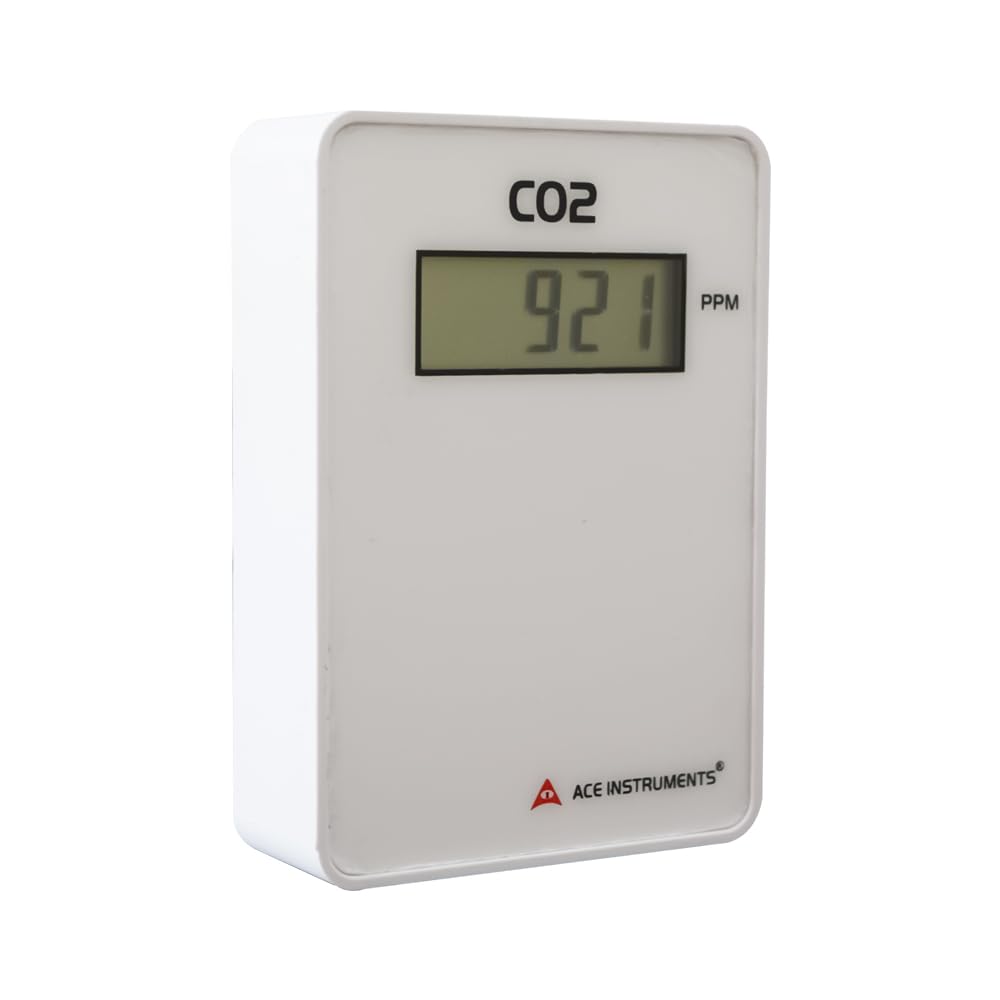 *ENVÍO EN EL Mismo DÍA* Transmisor de CO₂ para Montaje en Pared (Rango: 0-5000 ppm) para invernaderos, Agricultura, Laboratorios | Modelo AI-CO2 (Salida de 4-20 mA con Pantalla)