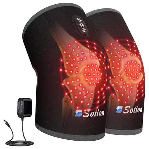 Red Light Therapy & Vibration Massage Knee Brace- 660nm&850nm Red Light Therapy Heated Device for Knee/Joint/Elbow/Shoulder Pain Relief, Faster Recovery- Infrared Light Therapy for Faster Recovery - Great for Athletes & Beyond Cover