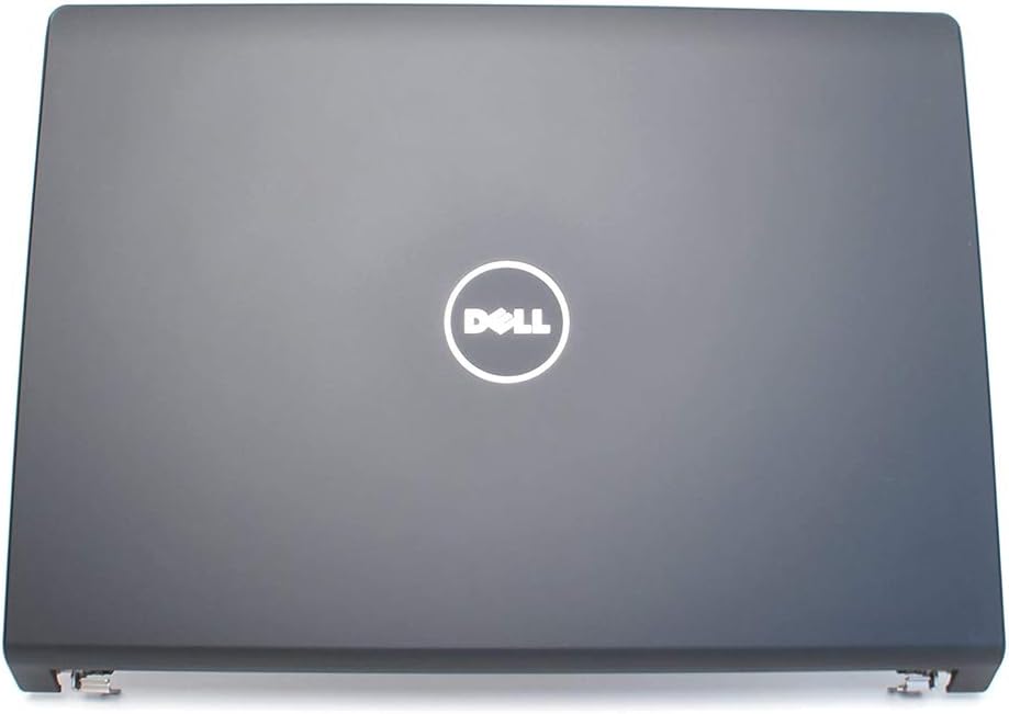 P613X - Dell Studio 1535/1536 / 1537 15.4" LCD Back Cover Lid Top Plastic with Hinges - P613X - Jet Black - Grade A