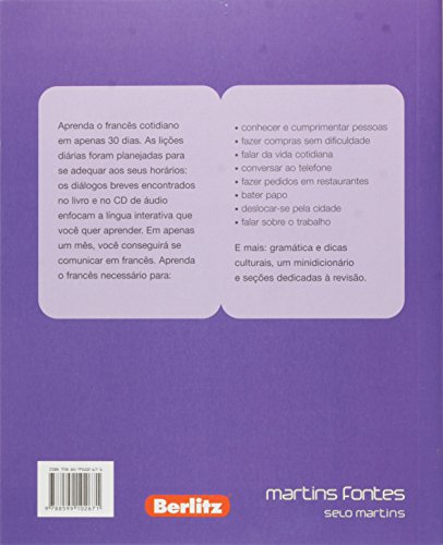 Francês em 30 dias: Aprenda um novo idiomas em apenas um mês (+Cd de áudio)