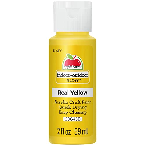 Image of Apple Barrel Gloss Acrylic Paint in Assorted Colors (2-Ounce), 20645 Real Yellow