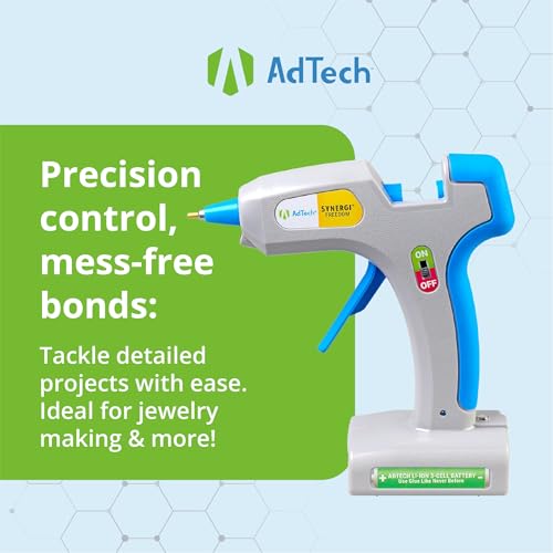 AdTech Freedom Cordless Hot Glue Gun – Rechargeable 25W Glue Gun with LED Light & USB-C Charging – Perfect for Crafts, DIY, & Repairs – Includes 5 Stringless Glue Sticks by Adtech - Image 4