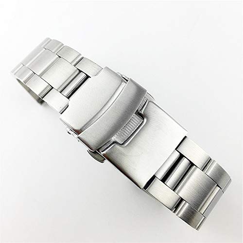 Bracelet en acier inoxydable 18mm-26mm à double boucle pour montre