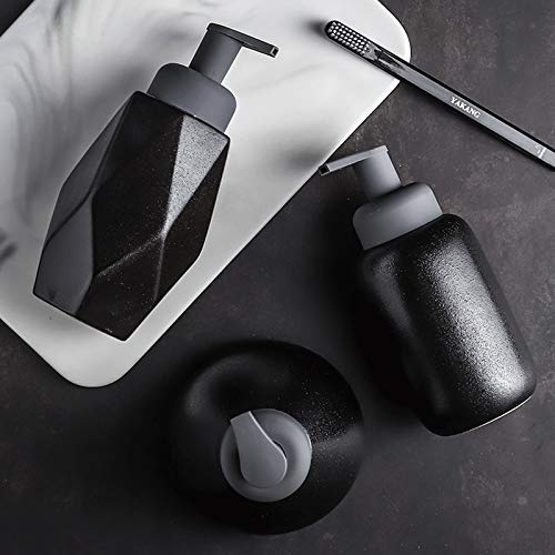 Dispensador de sabão mousse de cerâmica garrafa de bolhas de banheiro garrafa de bancada dispensador