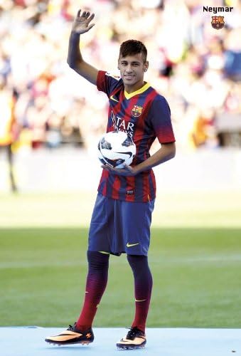 Neymar Brazilian Barcelona F.C. Football Soccer Wall Decoration Poster (#002)