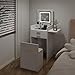 ARTETHYS Small Vanity Desk Set with Flip-top Mirror and Lights White Integrated 3 in 1 Makeup Vanities Set for Compact Space Mini Dressing Table with Fold-up Panel and Storage Chair for Bedroom