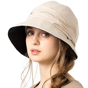 Lu&C Women’s Hat, Large Size, Wide Brim, Cool Touch, Amy UV Casket, Full Light Blocking, UV Protection, Spring and Summer, UV Protection, With Chin Strap