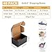 EXYGLO 40 Pack 6x4x3 Shipping Boxes, Black Corrugated Cardboard Boxes for Packaging Small Business, Moving, Shipping, Mailing, and Storing