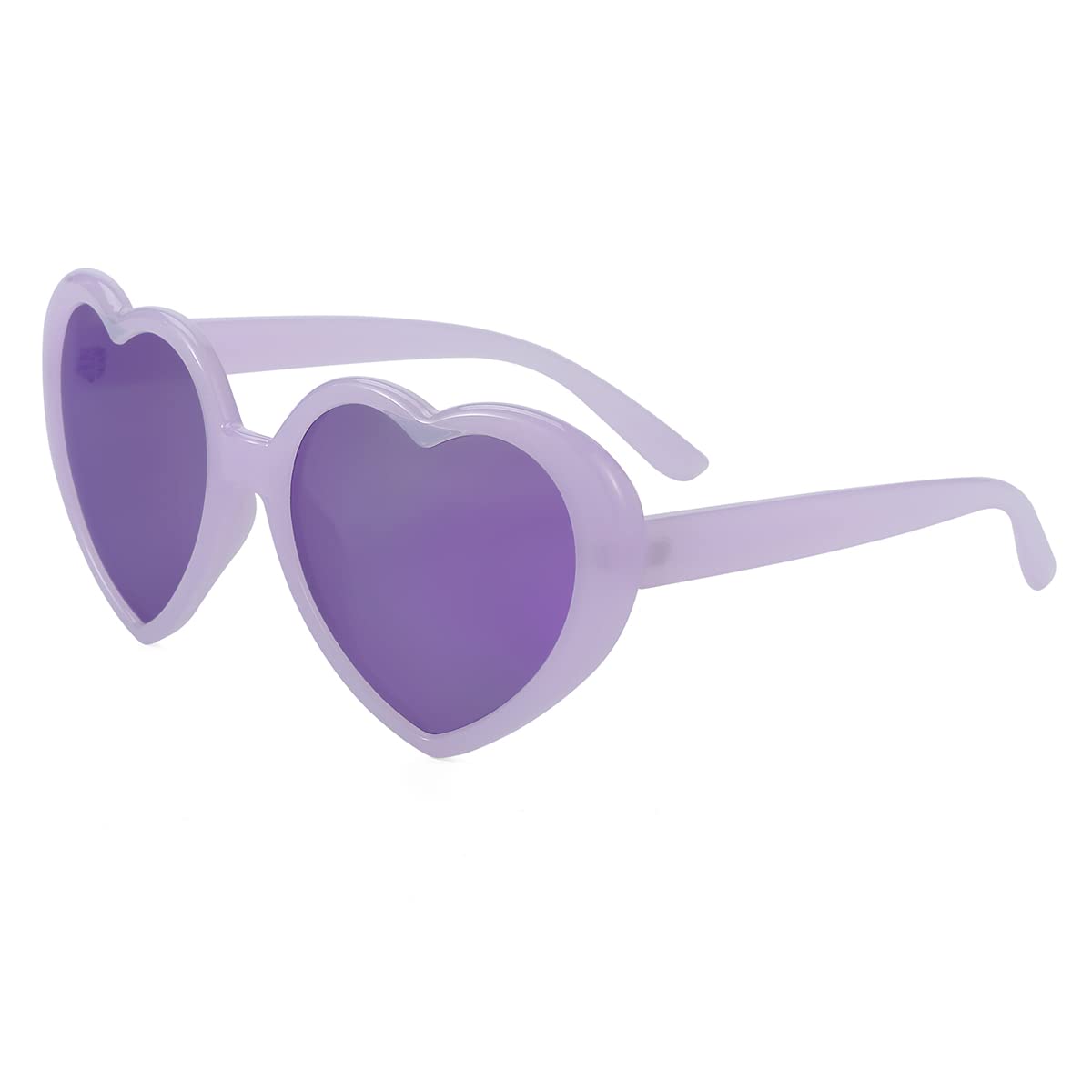 JOVAKIT Polaryzacyjne okulary przeciwsłoneczne w kształcie serca dla kobiet moda vintage piękne retro ponadwymiarowe okulary UV400 soczewki ochronne