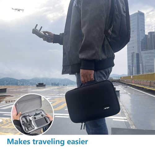 JSVER Tasche für DJI Mini 5 Pro,Mini 5 Pro Koffer, Tragetasche für DJI RC 2/RC-N3 Controller Reisetasche Schutztasche für Drohne Combo und Zubehör-Schwarz