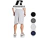 Russell Athletic Men’s Big & Tall Cotton Basketball Shorts Gray, 6XL