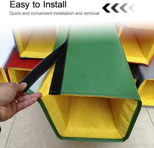 Basketball Pole Padding, Wrap Around Square Safety Pad for Support Column, Ideal for Garage & Sports Court Protection