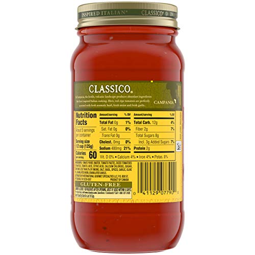 Classico Sweet Basil Pasta Sauce (24 Oz Jar) #TOP2