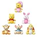 Micro Teenies Winnie The Pooh and Pals 6 Pack - Miniature Plush Figure, Suffed Animal, Toy Mini Soft Figure for Kids, Girls and Boys Ages 4+