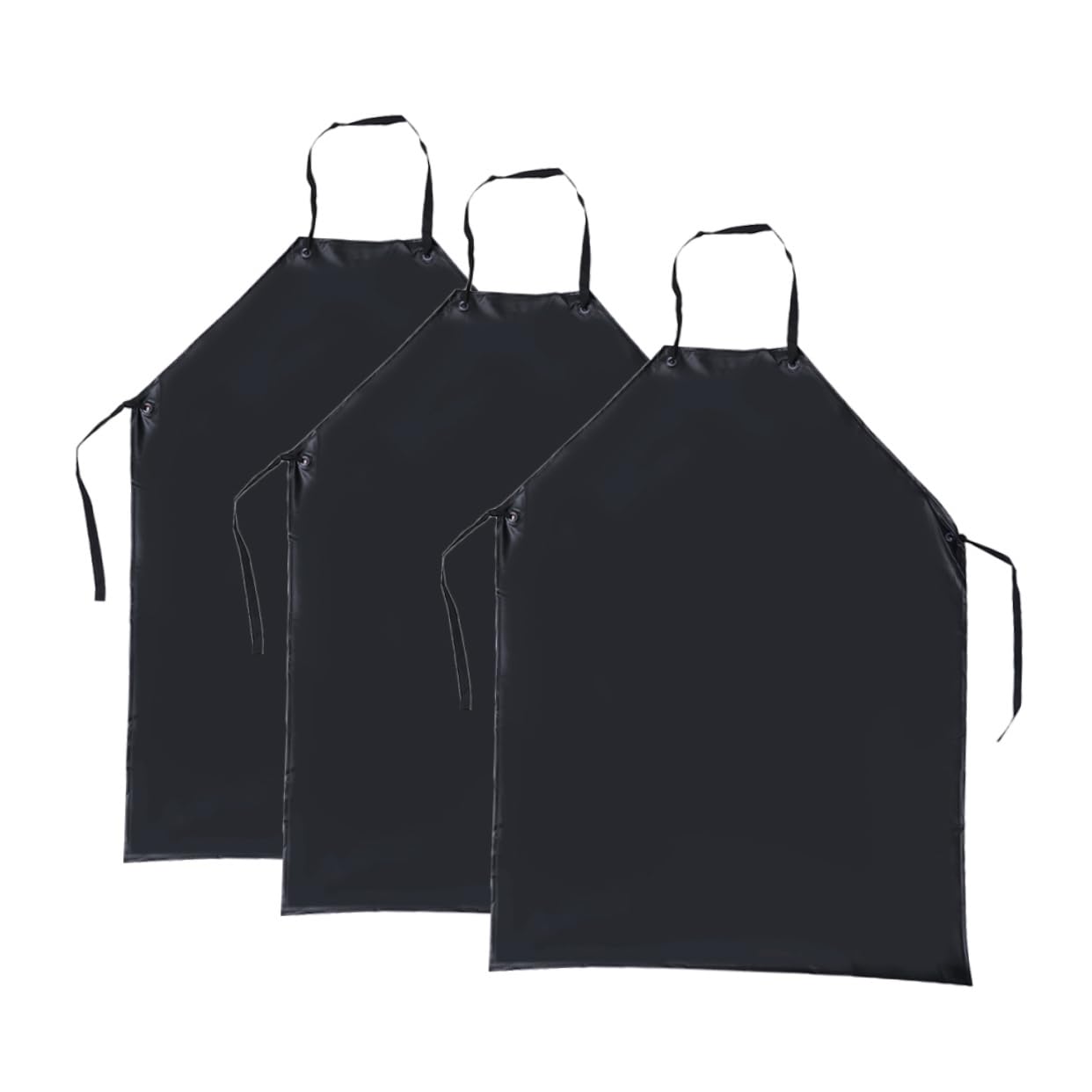 COLLBATH 3piezas Delantal De Cuello Halter Resistente Grasa y Álcalis Delantal De Pvc Multiusos Para Cocina y Limpieza