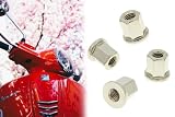 4x Mutter M6 x 1,0 Gewinde Befestigung Zylinderkopf Piaggio Simson