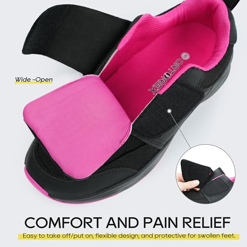 Women Orthopedic Diabetic Walking Sneakers Edema Shoes for Swollen Feet4