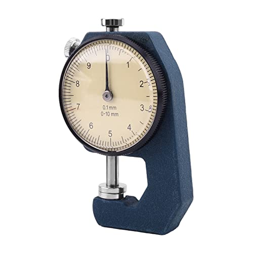 Utoolmart Dial Thickness Gauge, 0-10mm-AL1105 Tester, Aaccuracy 0.1mm, Precision Accuracy Round Dial Indicator Thickness Gauge 1pcs