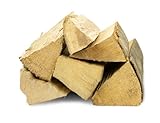 mumba reine Buche Scheite 90 kg Brennholz reine Buche kammergetrocknet und ofenfertig 30 -33 er Länge + Muster natürliches Anzündholz