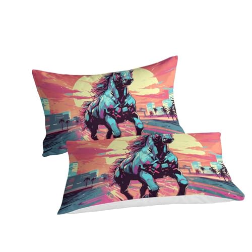 Housse couette doux effet impression 3D moderne City Sky - 3
