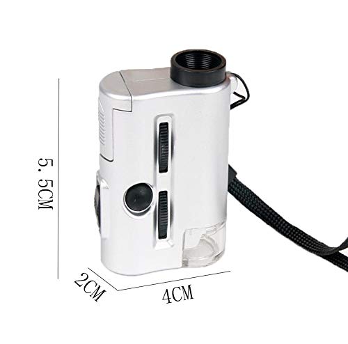 Microscope portatif illuminé HD double zoom 30x 60x pour observation de précision