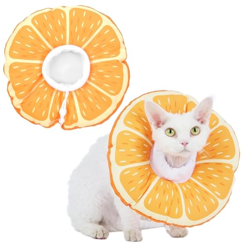 Hoopttay Cat Cone Collar Soft, Medium Waterproof Cat Recovery Collar for Wound Healing After Surgery or Neutering Alternative to Elizabethan Collars Medical Neck Cone for Cats and Puppies