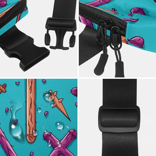 Bolsa de cintura con correa ajustable para evitar rebotes al correr 4