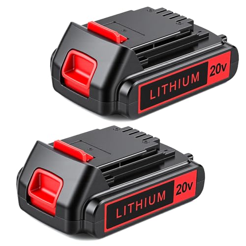 Ranxinde 2-Pack 4.0Ah 20V Max Lithium Replacement Battery Compatible with Black and Decker Power Tools Extended Run Time for Drill Weed Eater and More for LBXR20 LBXR2040 LBX20 Series (Non-OEM)