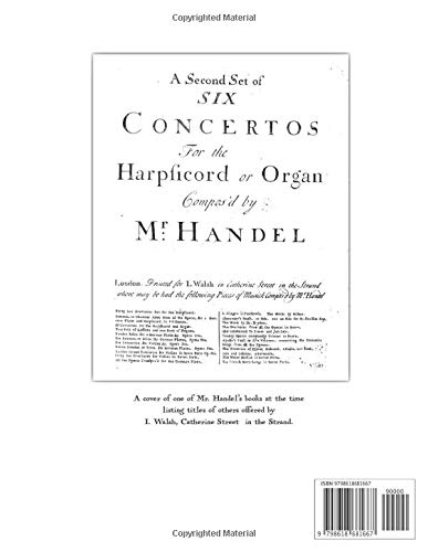 A Catholic Organist's Book of Handel's Music for Organ