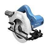 DongCheng Kreissäge 185mm, 1500W 5300 U/min, max. Schnitttiefe 64mm (90°) & 45mm (45°), kabelgebundene Holzsäge mit werkzeugloser Schnitttiefen- und Schwenkverstellung, LED-Arbeitsscheinwerfer, 38,5mm