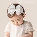 ICKEYOU Baby Girls Cute Lace Bow Headband Soft Cotton Elastic Hair Accessories for Toddlers Newborns Ideal for Birthdays Baby Shower Photoshoots Special Occasions（）