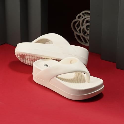 Image of DOCTOR HEALTH SUPER SOFT Women's Thick Sole EVA Flip Flops | Soft Cushioned Cloud Comfort Slippers | Lightweight Anti-Slip Open Toe Casual Sandals for Indoor Outdoor Everyday Wear