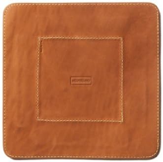 Leather Change Base, Coin and Key Tray - Lariat Brown