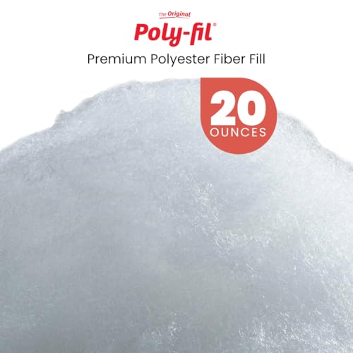 Image of Fairfield The Original Poly-Fil, Premium Polyester Fiber Fill, Soft Pillow Filler, Stuffing for Stuffed Animals, Toys, Cloud Decorations, and More, Machine-Washable, 20-ounce Bag