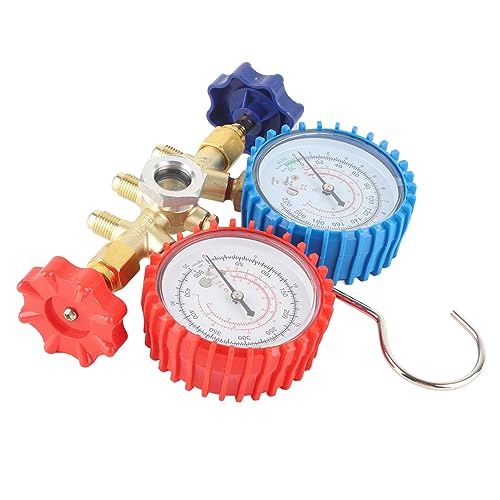 Kit de manómetro AC R134A para HVAC y refrigeración con cuerpo de latón miniatura 5