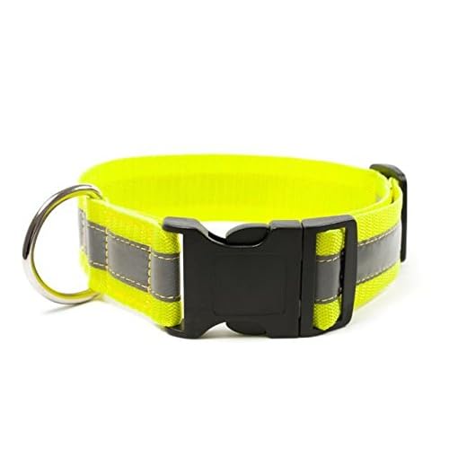Mystique® Signalhalsband mit Klickverschluss 40mm Neongelb 50-60cm