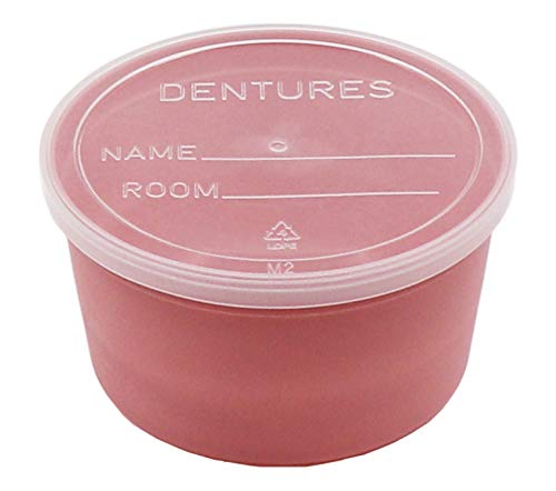 Healthstar Denture Cup with Lid (2 Pack)