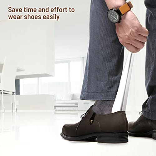 Metal Shoe Horn, Long Handled Shoehorn For Men, Women, Kids, Seniors, Pregnancy, Boots And Shoes, Heavy Duty Stainless Steel Shoe Horn #TOP6