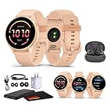 Garmin Vivoactive 6 Smartwatch verde diaspro metallico con cinturino verde diaspro migliore fitness GPS Smart-Watch con display AMOLED, batteria 11 giorni, pacchetto di orologi per il monitoraggio