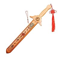 旧蔵清国時代物　桃木製龍頭【麒麟献瑞】宝劍 細工彫刻避邪 鎮宅 古美術　本物保証 41VMRCn0U2L._SS200_.jpg