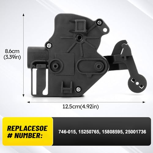 Image of Rear Liftgate Door Lock Actuator 746-015 746015 15250765 15808595 25001736 Compatible with Chevy Tahoe Suburban 1500 2500 GMC Yukon XL 1500 2500 Cadillac Escalade ESV EXT Tailgate Hatch Actuator