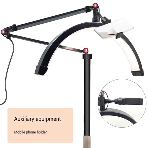 Lámpara de pie led regulable con altura ajustable y control de botón 6