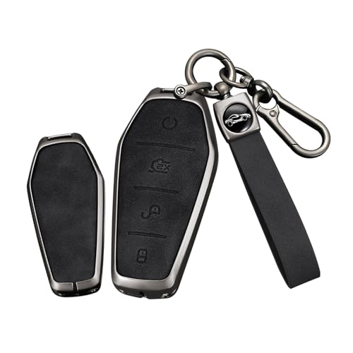 Étui pour clé de voiture BYD Seal Atto 3 Han porte-clés protection noir