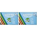 Giotto Kids, Album da 20 fogli carta colorata liscia, A4, 120g/m2 (Confezione da 2)