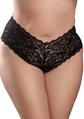 Boy shorts Pleasure Pearl noir XL pour femme